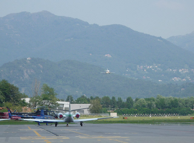 Lugano Blick in den Norden